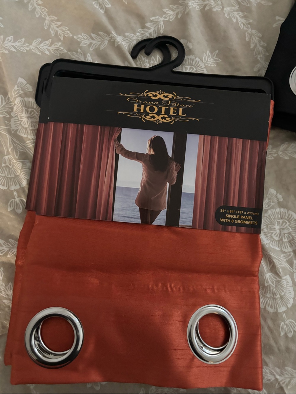 Satin Curtain Panel - Copper
